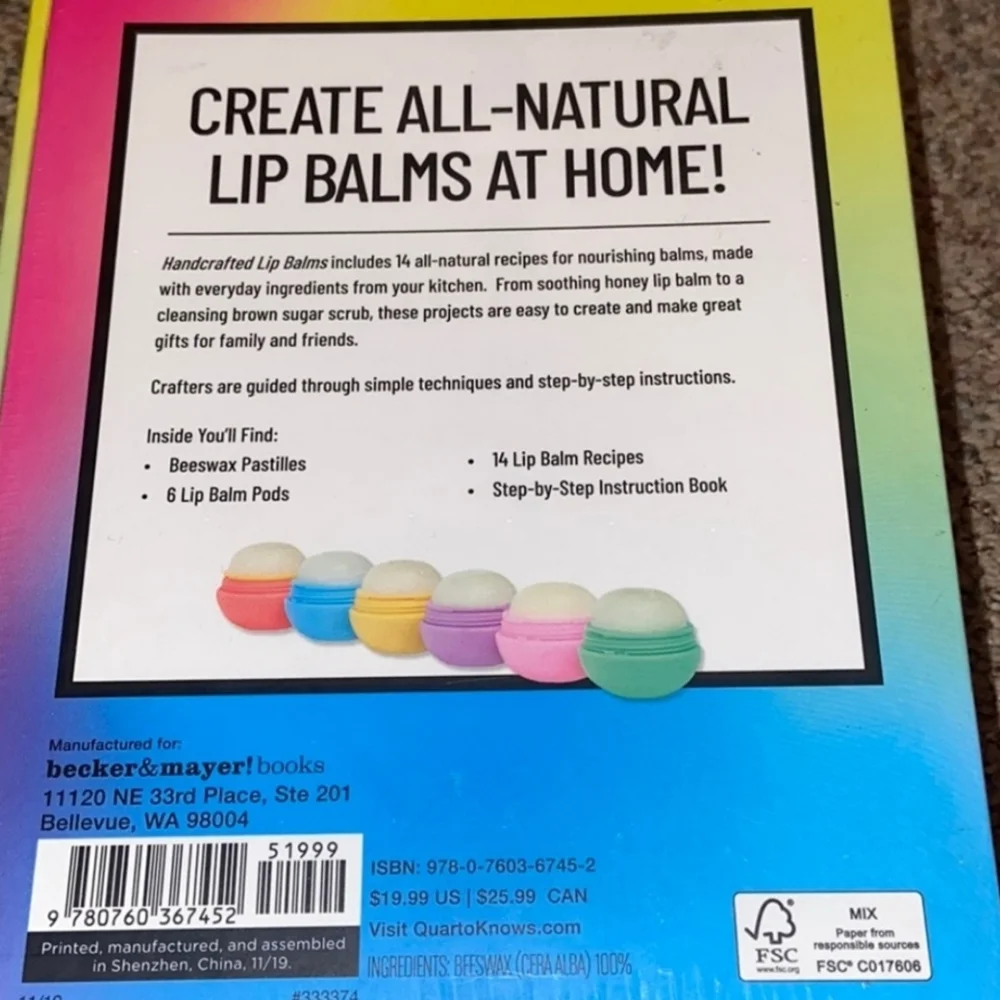 Handcrafted DIY Lip Balm Kit